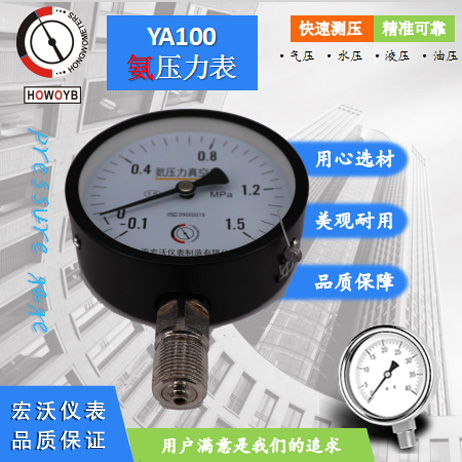 YA100氨气压力表