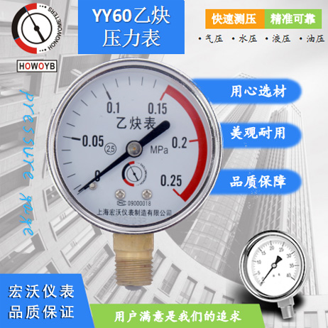 YY60乙炔压力表